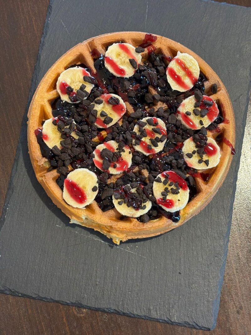 Wafe cu ciocolata si banane