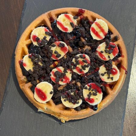 Vafe cu ciocolata si banane