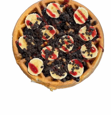 Wafe cu dulceata si banane